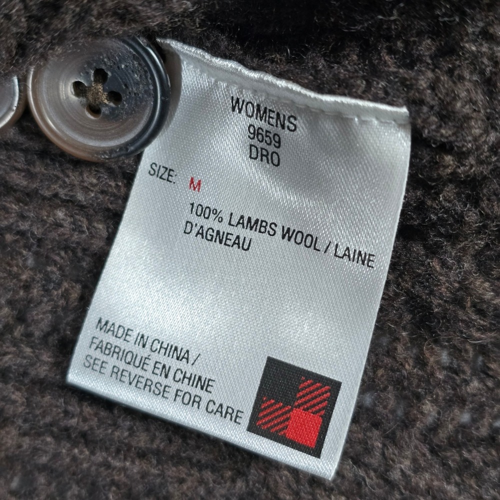 Woolrich Womens Brown Cable‎ Knit Turtleneck Sleeveless Vest Sweater M - Picture 6 of 7